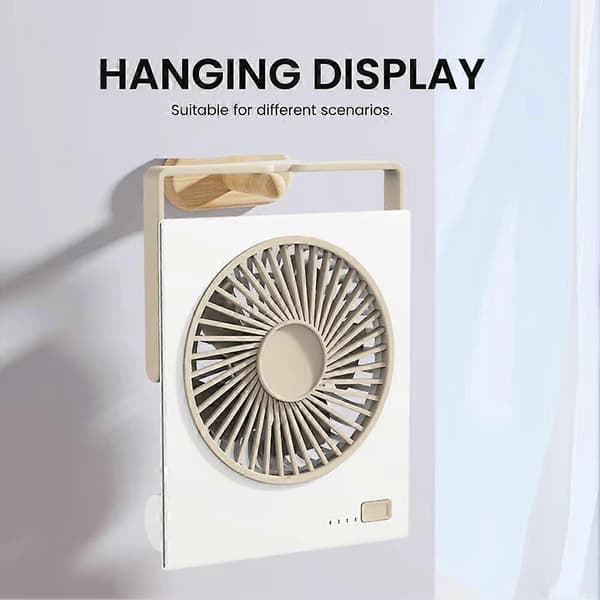 Bordventilator Bærbar USB Genopladelig Ventilator Mini Bærbar Ventilator A