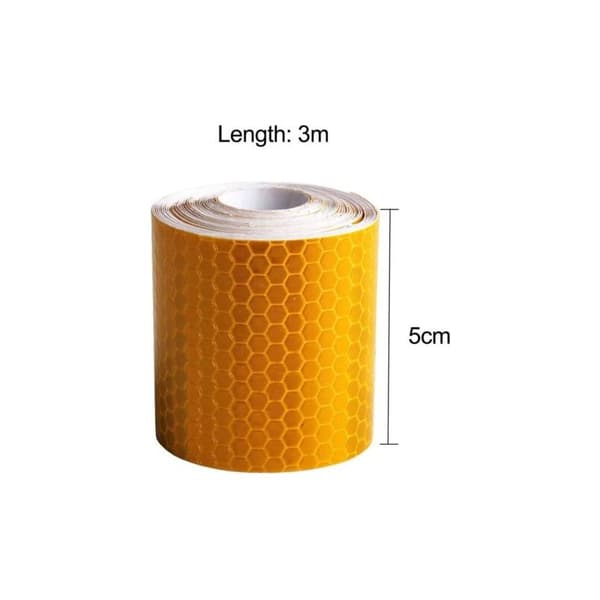 Wanxida Reflextejp 3PCS Reflextejp Säkerhetsvarning Synlighet Natttejp med Bikake-pil 5cm x 3m