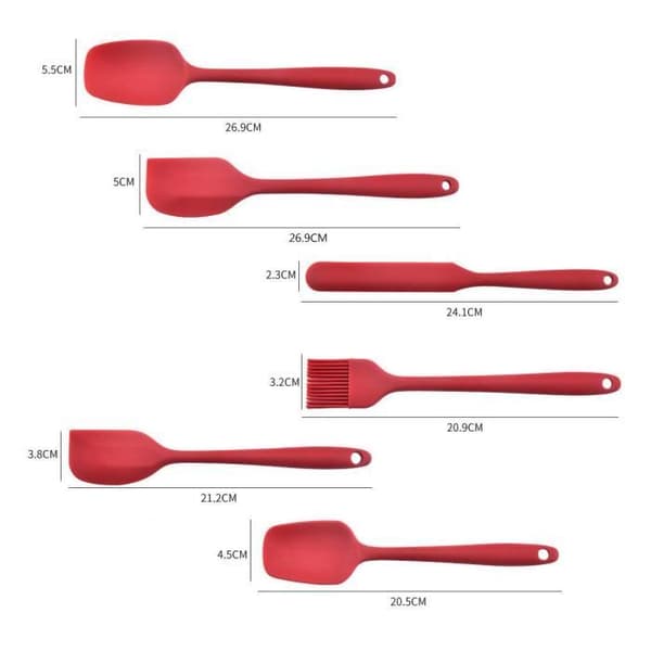 Silikonslev - Köksredskap - Svart - Ergonomisk - Non-stick - Multifunktionell