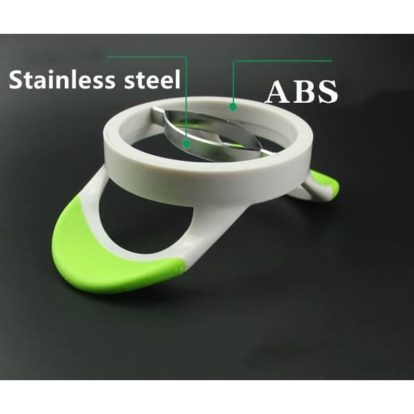 Fruktkutter - Rustfritt stål - Epleskjærer - 18cm - ABS - Rød og hvit