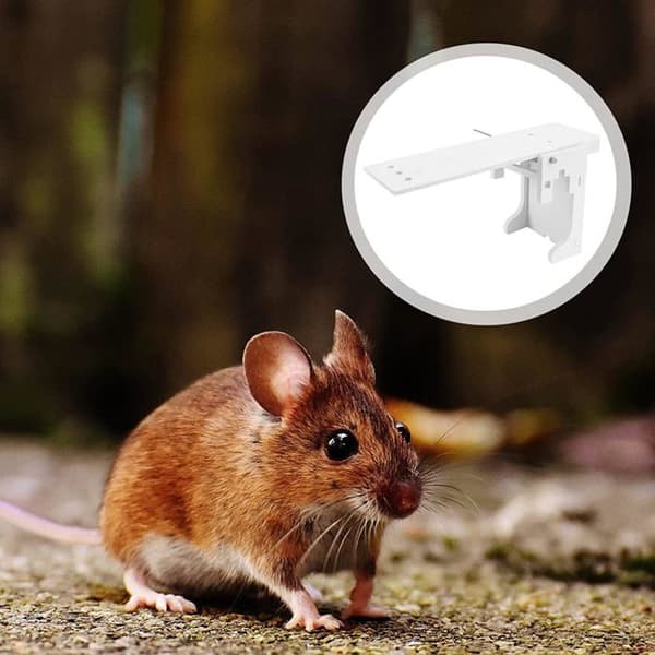 Set med 2 tippande hinkmusfällor, återställbart gnagarsystem