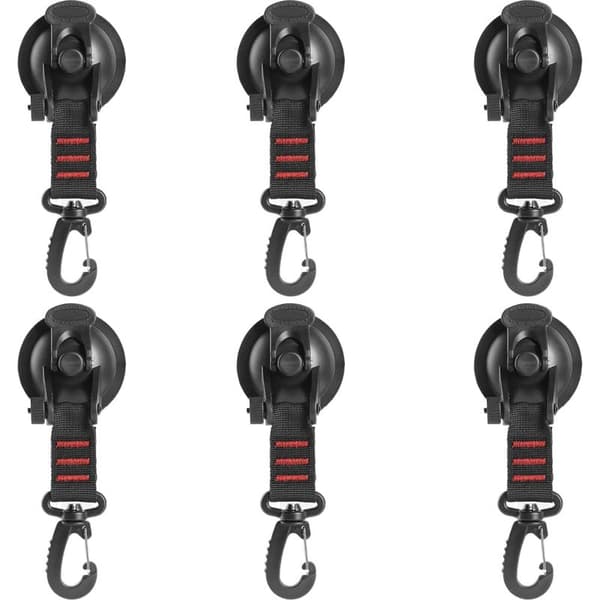 Sugkoppar med krok – 6-pack kraftiga för badrum, kök & camping