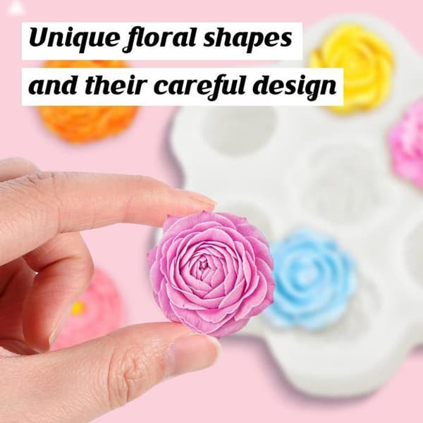 3D Blomsterform Silikoneform, til Lys/Sæbe/Chokolade/DIY Aromaterapi Meoiruery
