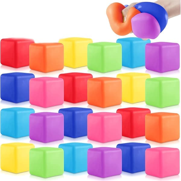 Vattendroppe Stressboll – Sensorisk Klämleksak Ångestlindring Greppleksak 1st 3cm plastisbit I 3cm plastic ice cube I