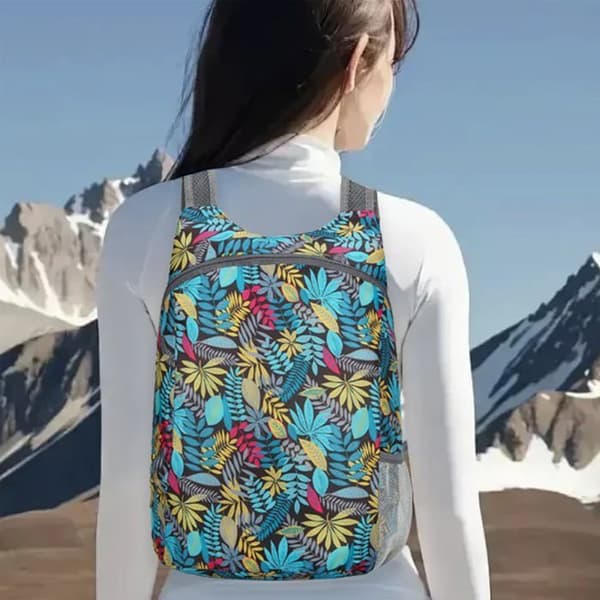 Vikbar ryggsäck, ultralätt, vattentät polyester, 20L, vandring camping resor