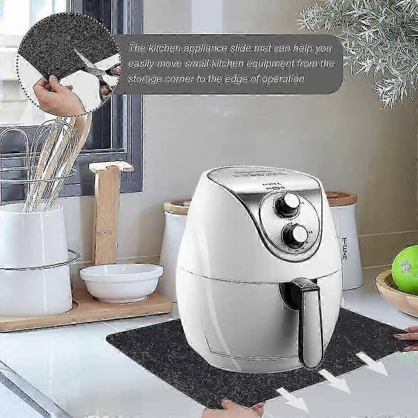 Varmebestandig måtte til airfryer, 2 stk. med skydefunktion