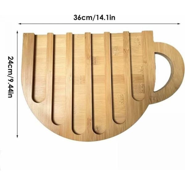 Kaffekapselholder i tre, koppformet organisator, espressoputeholder, solid stativ for hjemmet