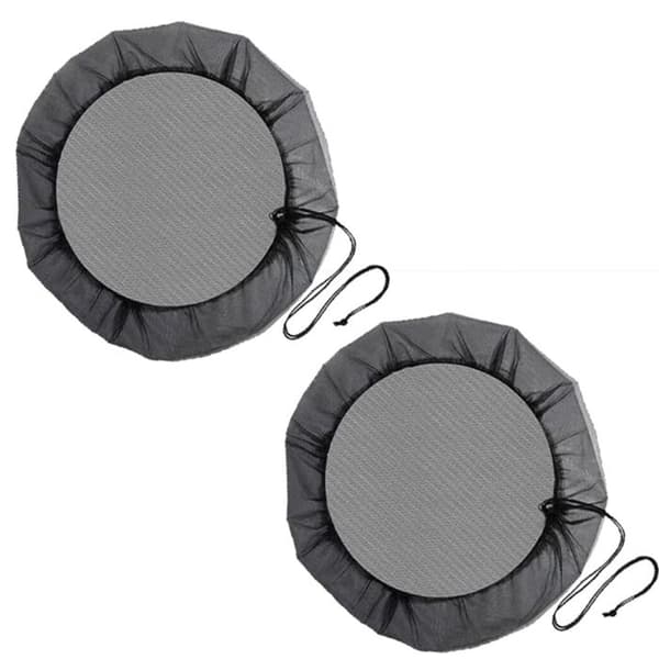 2 myggenet/insektnet - sort - 95 cm i diameter