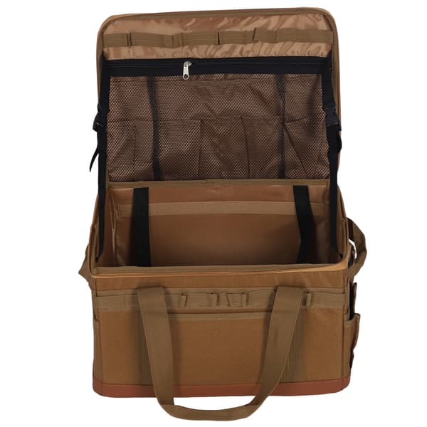 30L Khaki Lett Sammenleggbar Hard Camping Oppbevaringsveske Multifunksjon Stor Kapasitet Håndtak