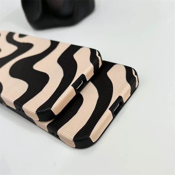 Kompatibel med iPhone 15 Cover Mode Enkel Sød Zebra St