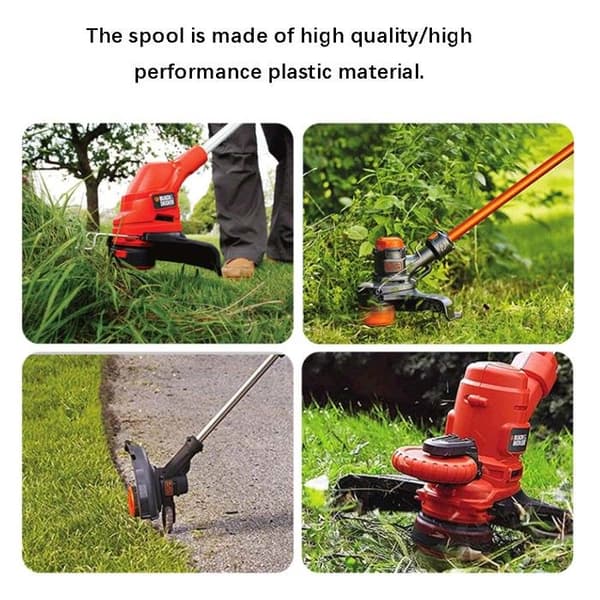 BLACK+DECKER AF-100-3ZP erstatningsspole for gressklipper, spole, sett 6+2+2