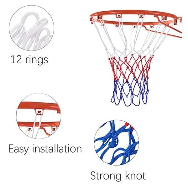 Koripalloverkko - Monivärinen - 2 kpl - Nylon - 53 cm - Sisä-/ulkokäyttöön