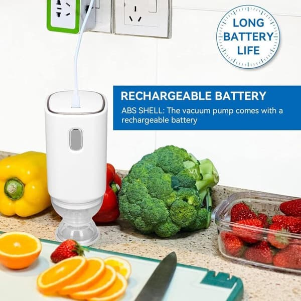 Miniluftpump – 5V automatisk vakuumpump för resväskor – USB-uppladdningsbar