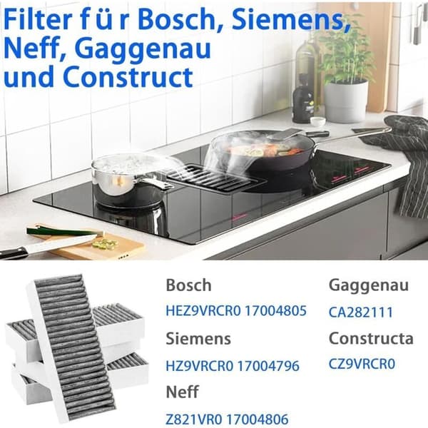 4 aktiivihiilisuodattimen pakkaus