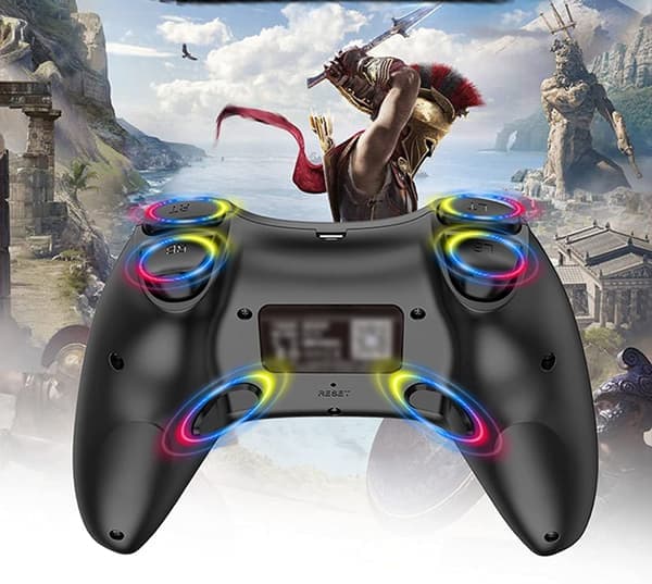 PC-kontroll trådlös, 2.4G fjärrkontroll trådlös spelkontroll grå
