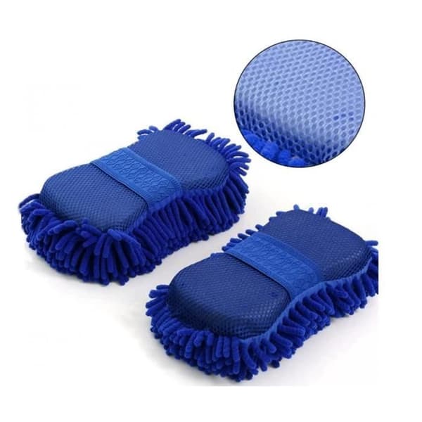 2-paknings bilvasksvamp, ripefri, mikrofiber bilvaskbørste