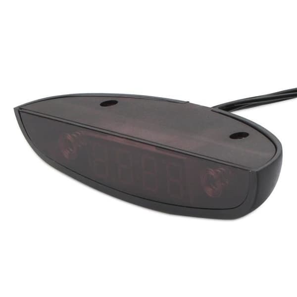 Bilur, 2-i-1 biltermometer, LED digitalt display, blåt skriftur