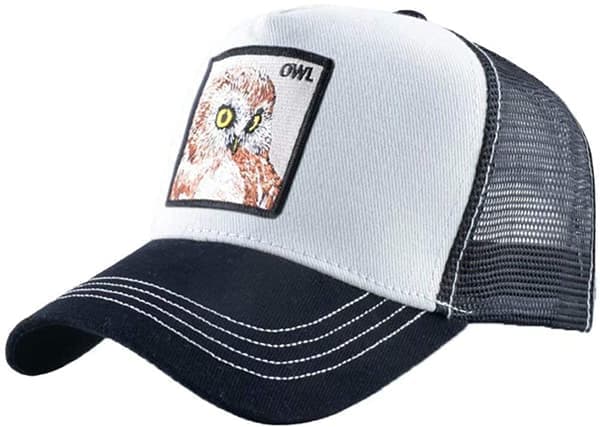 Unisex Djur Mesh Trucker Keps Snapback Broderad Patch Ba M M