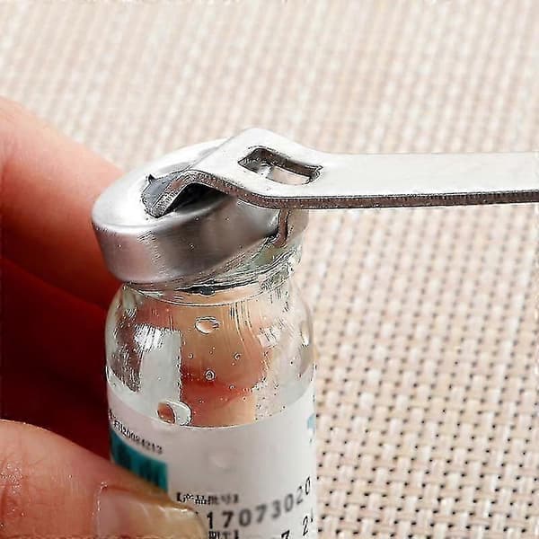 5 stk. multifunktionel flaskeåbner i rustfrit stål til oral væske, hætteglas, ampulåbner, nyt værktøj
