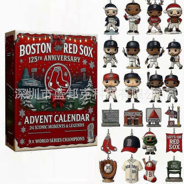 Boston Red Sox 125-årsjubileum 2026 Nedtelling til jul Adventskalenderboks