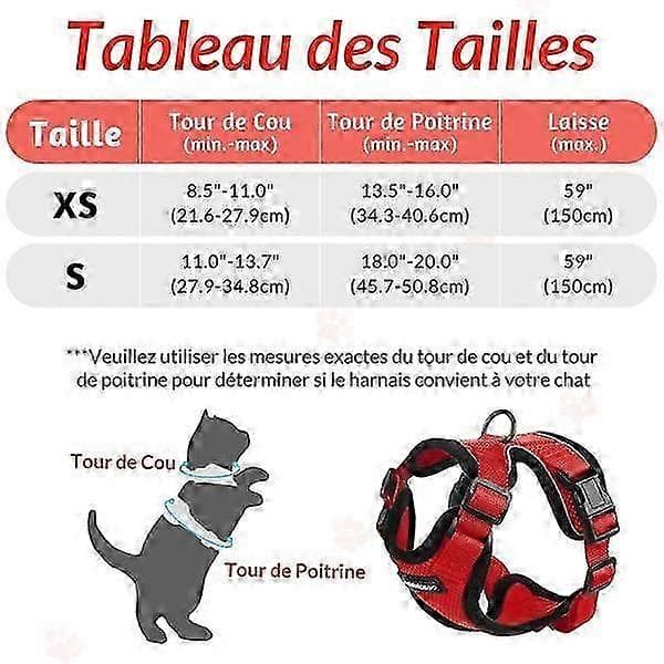 Kattesele Snor til lille hund Justerbar kattesele