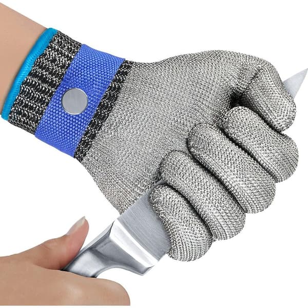Skärbeständiga handskar, arbetshandskar, köksskydd för fiskfilé, köttskärning, mandolin, ostron och snideri (2-pack)