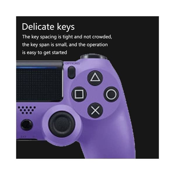 Trådløs Bluetooth PS4-kontroller – Premium Sølv, Dobbel Vibrasjon, Ergonomisk Kontroller, Oppladbart Batteri Argent premium