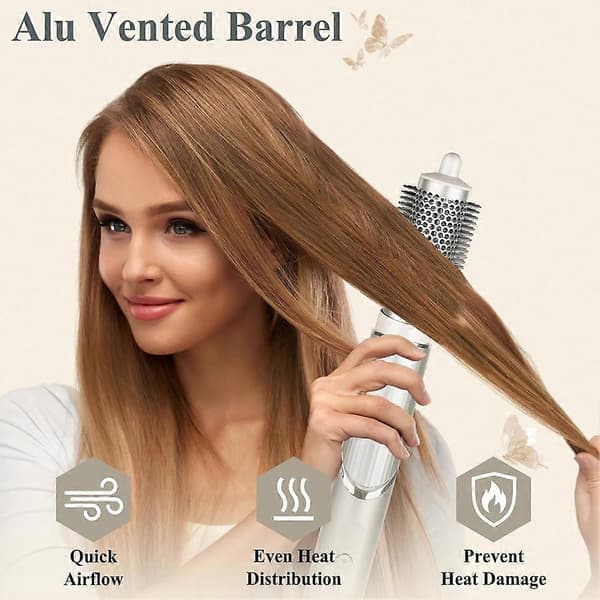 Rundbørstefeste for Shark FlexStyle-tilbehør, rundt volumgivende hårstylingverktøy