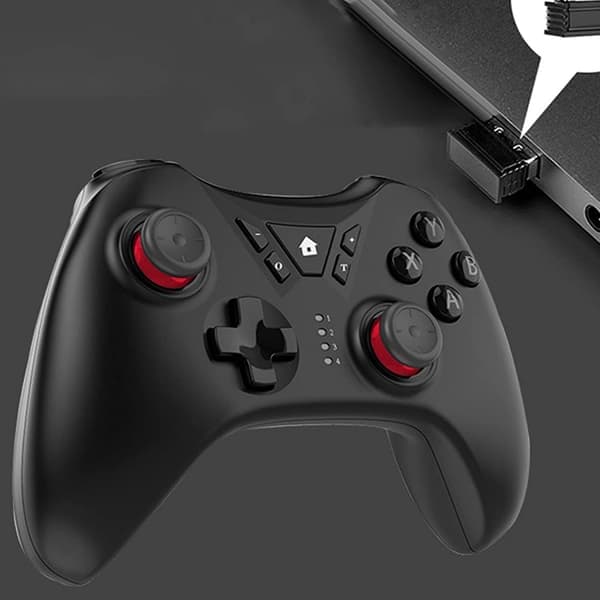PC-kontroll trådlös, 2.4G fjärrkontroll trådlös spelkontroll grå