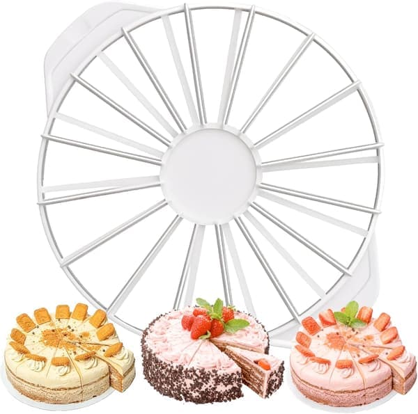 Kakedelerring – Kutter 14-16 like store stykker til kaker opptil 30 cm – Fester og bursdager