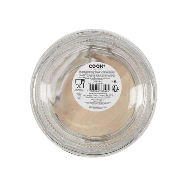 Förvaringsburk - COOK CONCEPT - Transparent - Trälock