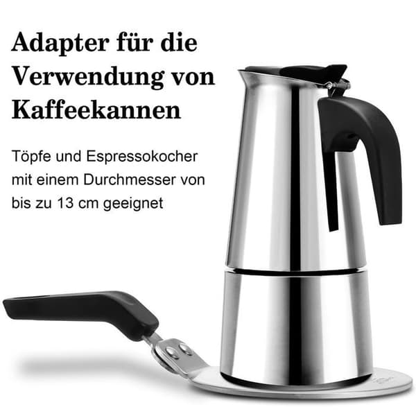 Induktionskogepladeadapter, Moka Induktionskogepladeadapter til brug med kaffemaskiner på kogepladen