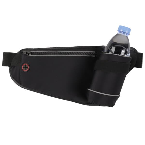 Mavetaske med flaskeholder til løb og cykling