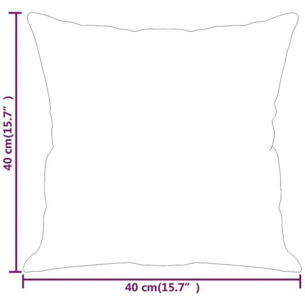 Pynteputer, 2 stk, svart, 40x40 cm, vidaXL stoff