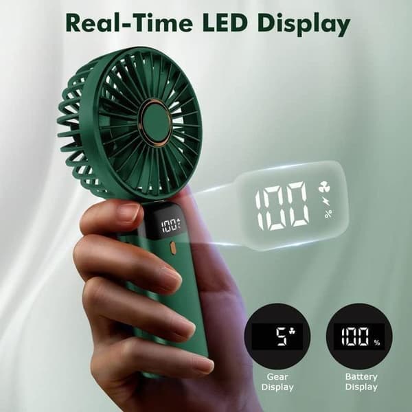 Generisk USB bærbar ventilator (grøn)