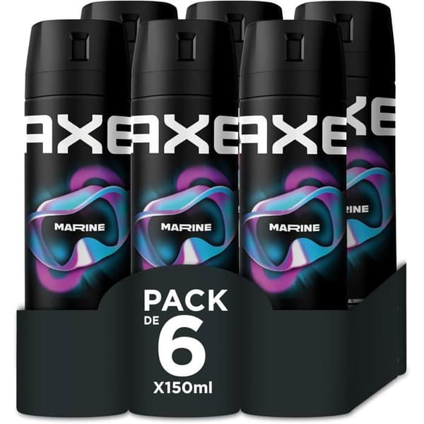 6 kpl Marine miesten deodorantteja 150 ml