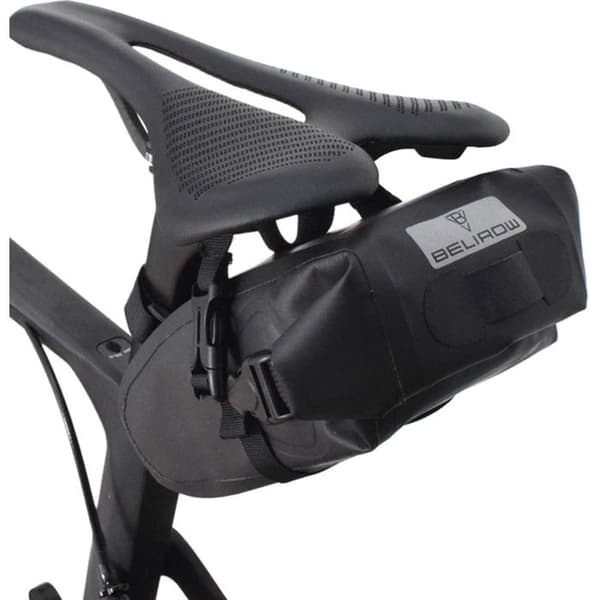 Cykel sadeltaske - Chronus - Vandtæt 2,5 L - 600D Nylon - Sort