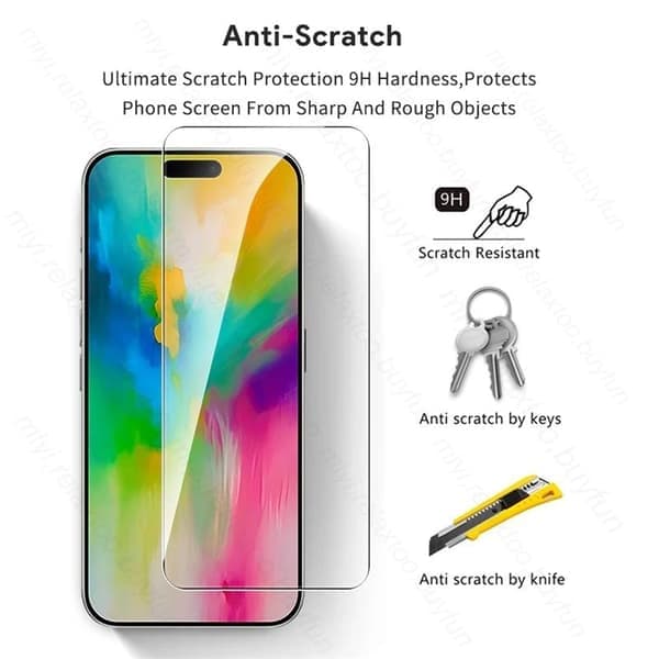 Skärmskydd – 4-pack 9H härdat glas för iPhone 16e/16/17/Pro/Max/Air – Välj modell For Iphone 16