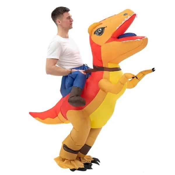 Oppusteligt cosplay-kostume til voksne til Halloween og jul M/L