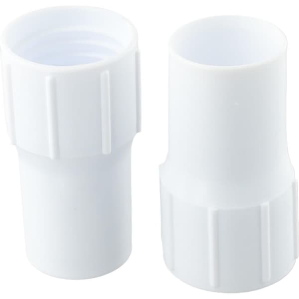 Förpackning med 2 ersättningsplastmuffar för poolslang - 38 mm