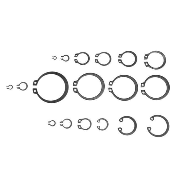 Låseringe - 300 stk. - Hærdet metal - 2 mm - Stærk og holdbar