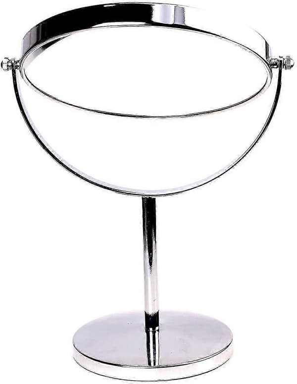 Dobbeltsidet makeup-spejl - 10x forstørrelse - Drejeligt design - Ideelt til barbering, makeup
