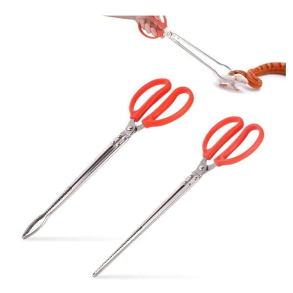 Reptilmatpinsett - yd - 38cm - Rustfritt stål - Ergonomisk - 2 stk