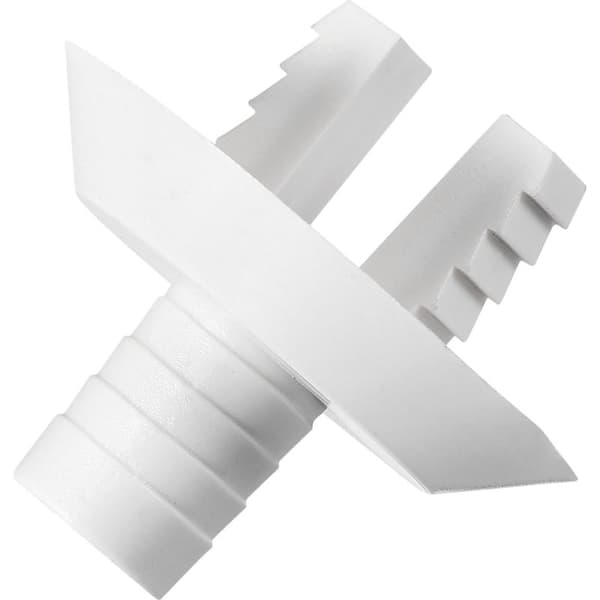 1,1\" Plastslangefitting x 1 Stykke Aircondition Afløbsslange Albuefitting Reservedele til Aircondition og Mini Split Enheder, [Hvid]