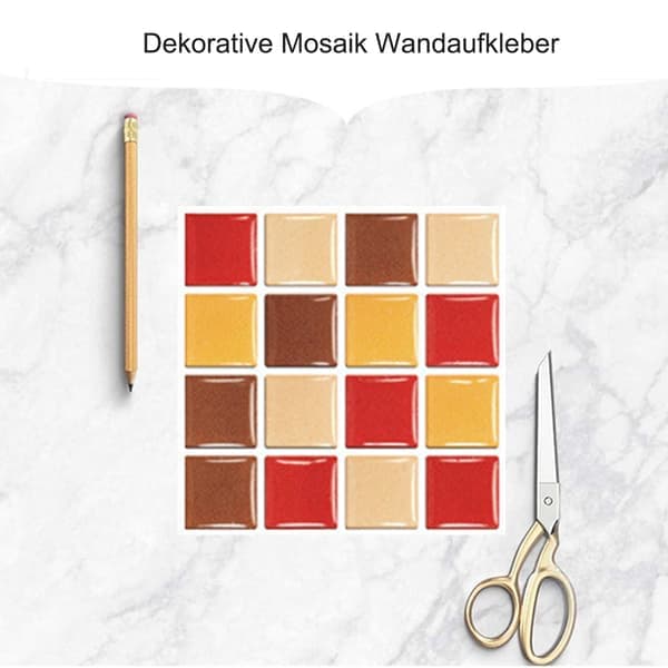 Mosaik Kakeldekor Vägg Kakeldekor, för Badrum och Kök
