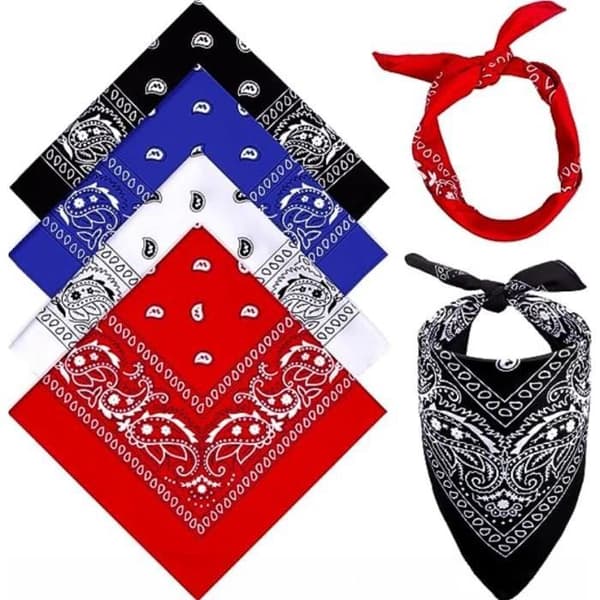 Bandanas - Noname - 4 delar - 54 x 54 cm - Polyester - Unisex