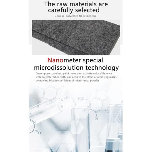 Nano Sparkle Klut for Biler, Bilripefjerner, Bilripepolerer, Multifunksjonell Klut for Overflatepolering
