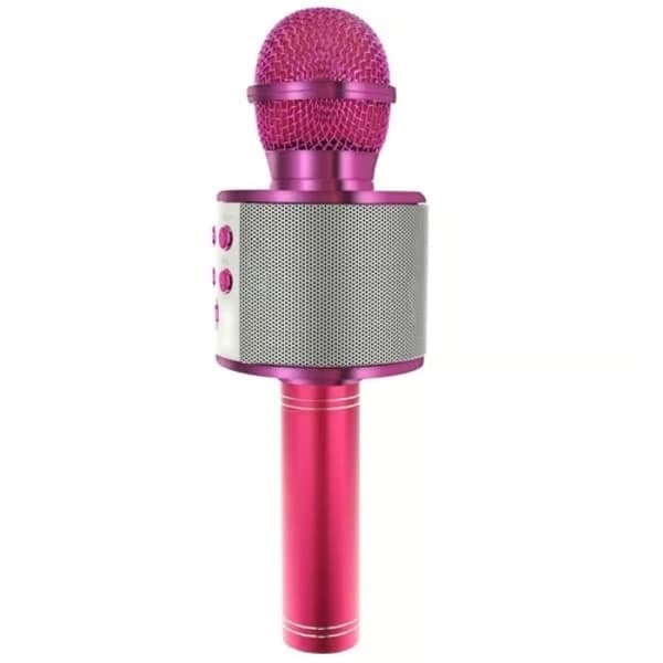 Karaokemikrofoni kaiuttimella / Karaoke mikrofonilla - Bluetooth Pinkki