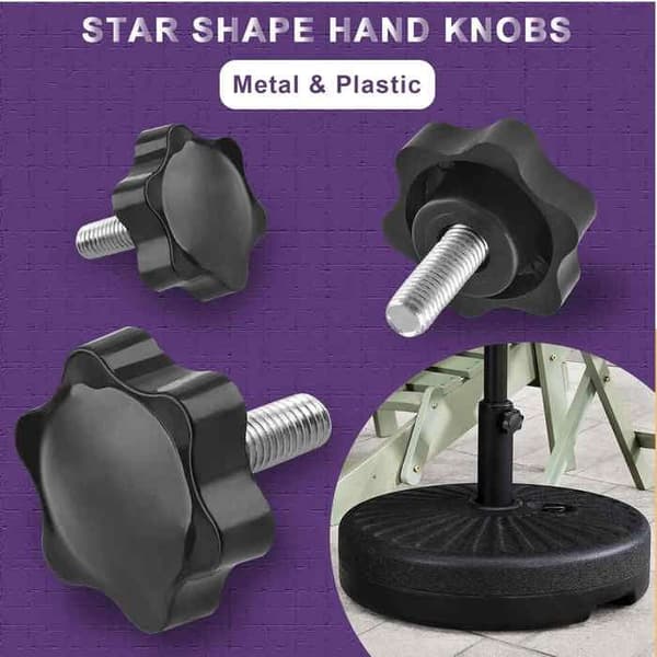 Knopp och bakelit Ø 50 mm hane M8X25 (4-pack)
