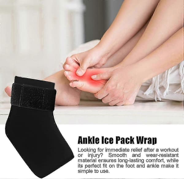 Genanvendelig Gel Fod Ispose Wrap | Varm og Kold Terapi til Lindring af Ankel- og Hælsmerter